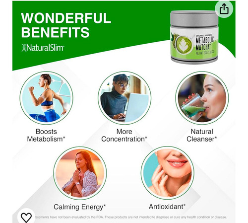 Metabolic Matcha Te - Natural Slim - Frank Suarez