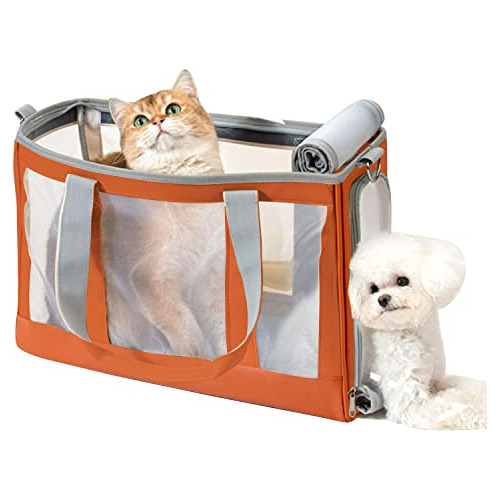 Feimax - Transportín Para Perros Pequeños Y Gatos, Malla T