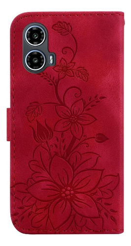 Funda Abatible For Motorola Moto G24 Cartera Magnética En