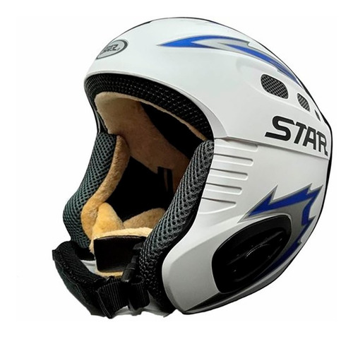 Casco Ski Star Con Orejera Rígida Freeride