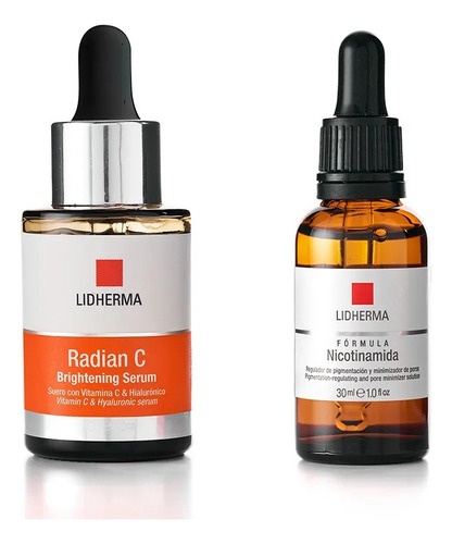 Nicotinamida + Radian C Serum Vitamin C Hialuronico Lidherma