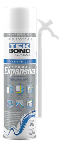 Espuma Expansiva 480g/500ml Tekbond