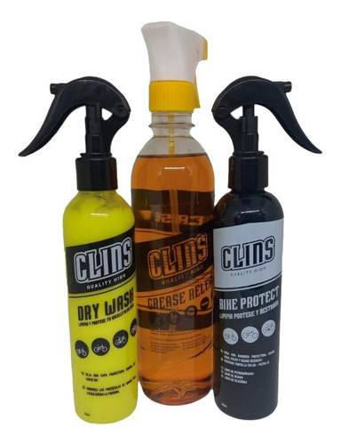 Kit Clins Protector Pintura + Dry Wash + Desengrasate Mamut