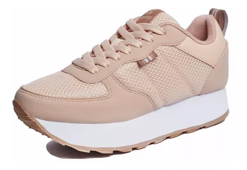 Zapatilla Topper Mujer Wedge T350 Nude Ultra