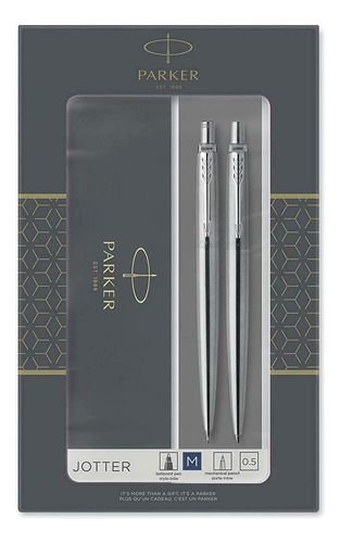 Parker Jotter Duo - Juego De Boligrafo Y Lapiz Mecanico Negro-azul