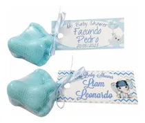 Comprar 20 Pares Souvenirs Piecitos Jabón Con Tarjetitas Baby Shower