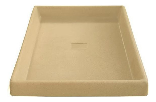 Prato Base Grande Quadrado Vaso Planta Em Polietileno 50 Cm