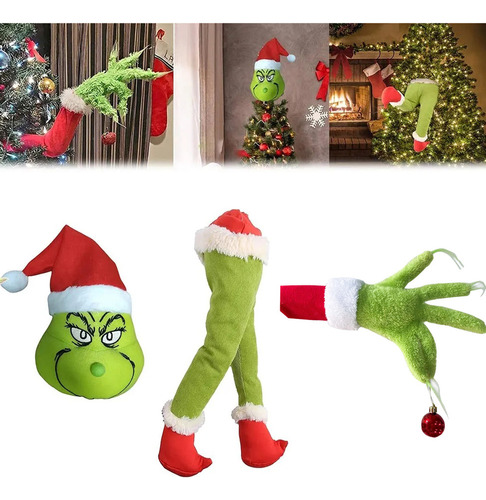 Decoración De Cuerpo Y Árbol De Navidad Con Patas, Cabeza Y