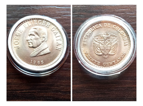 Moneda De 20 Centavos Gaitán, 1965. Unc.