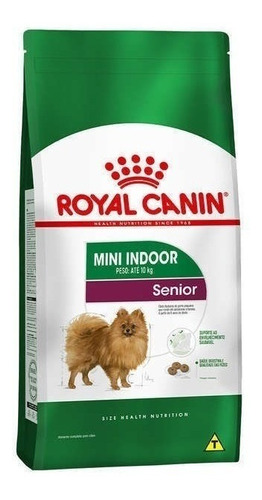 Alimento Royal Canin Size Health Nutrition Mini Indoor Senior para cão senior de raça pequena sabor mix em sacola de 7.5kg