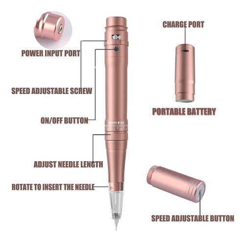 Kit Máquina Tatuaje Maquillaje Permanente Marca Modelo 15 Ag