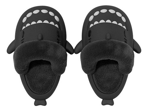 Zapatillas De Felpa De Invierno Furry Shark
