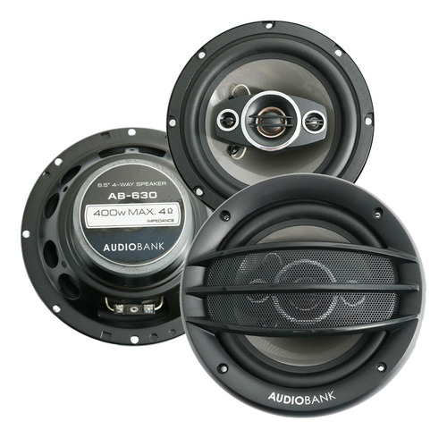 Audiobank Ab-630 - Altavoces Coaxiales Estreo De Audio De 4