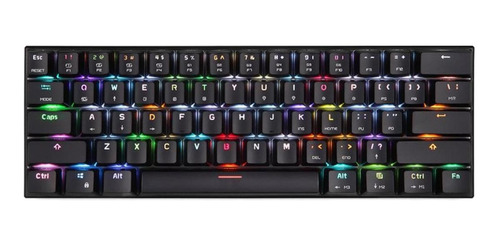 Imagem 2 de 4 de Teclado Gamer Mecânico Motospeed Ck62 Black Switch Red