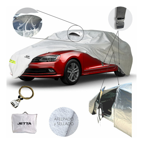 Funda Cubierta Lona Afelpada Cubre Vw Jetta A6 2015-18 Mk6