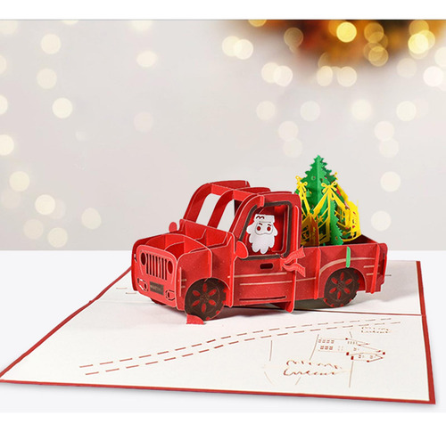 Tarjeta De Navidad 3d, Tarjeta De Felicitación , Tarjeta De