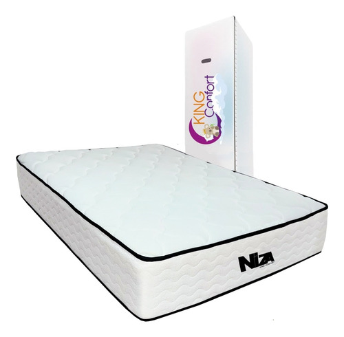 Colchón Queen Size Hybrid Memory Foam 32 Cm Color Blanco Blanco