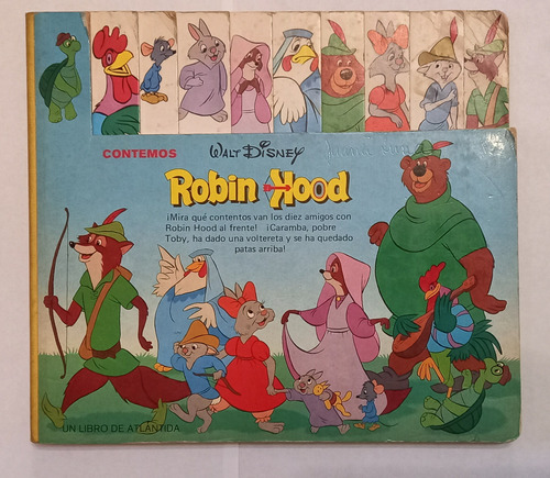 Libro Vintage Robin Hood Walt Disney 1974