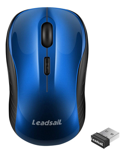 Mouse Leadsail Inalambrico Silencioso/azul