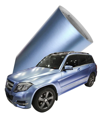 Vinil Azul Mate Metalico Supreme 1mx1.52m Autoelite Car Wrap