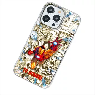 Funda Para iPhone Iron Man Marvel Personalizada