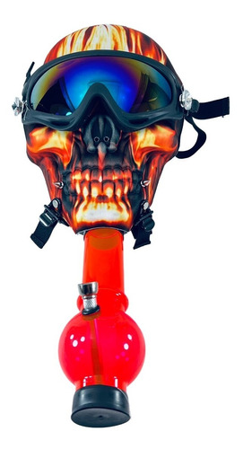 Mascara De Silicona Bong Pipa De Agua Skull Candyclub