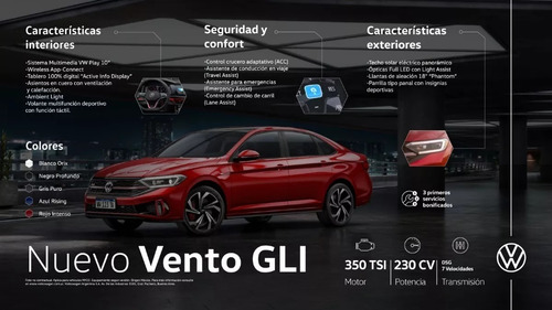Imagen 4 de 25 de Nuevo Volkswagen Vento 2.0 Gli 230cv 2023 Autotag Vw 0km Cb