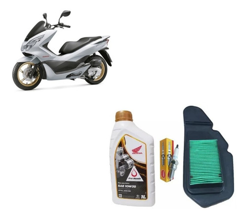 Kit Revisão Honda Pcx 150 2015 A 2018 Filtro Oleo Vela