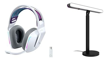 Pack De Auriculares Logitech G733 Para Juegos Y Litra Beam L