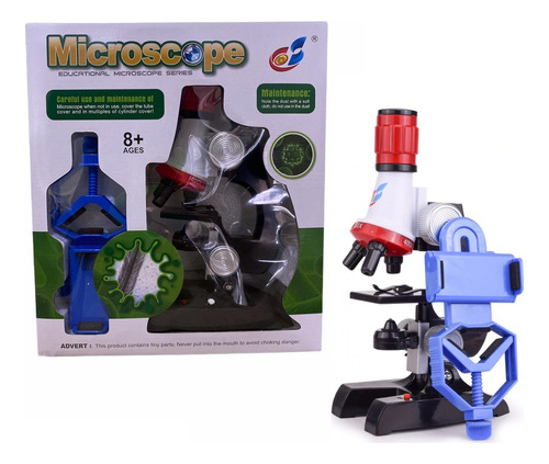 Microscópio Infantil 100x 400x 1200x Biologico