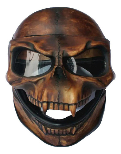 Casco De Motociclista Cráneo Máscara De Halloween G