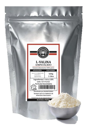 L-valina 100% Pura X500g - g a $142