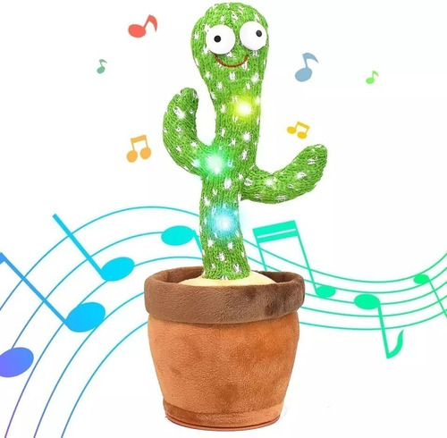 Cactus Bailarín 32 Cms Musical Juguete Interactivo Tik Tok