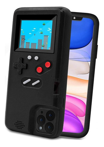 Consola de juegos Retro 36 con funda para iPhone, color negro, iPhone 6 Plus