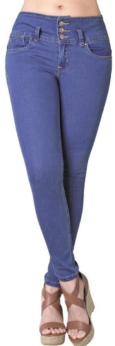 Jeans Furor Mujer 20101447 Stone Medio Mezclilla Stretch Bar