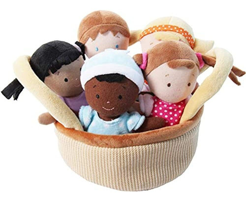 Basket Of Buddies 8  Plush Diversity Dolls - Juego De 5