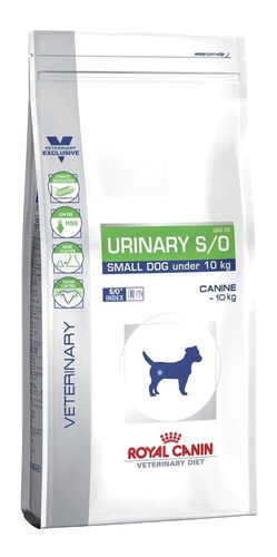 Imagen 1 de 1 de Alimento Royal Canin Veterinary Diet Canine Urinary S/O para perro adulto de raza  pequeña sabor mix en bolsa de 4kg