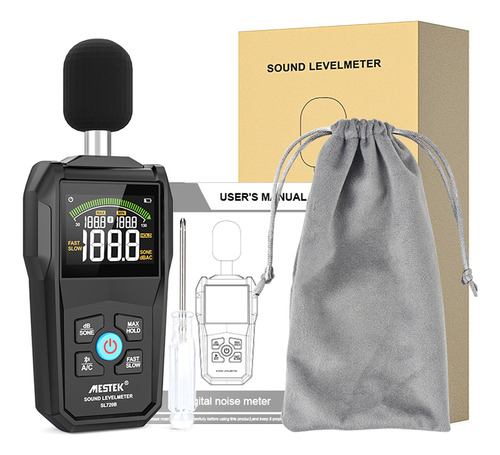Noise Meter With Backlit Display 30-130 Db Color