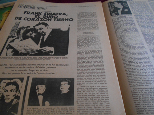 Periodico Sol El Cordobes Torero Frank Sinatra Puebla Portal (Usado)