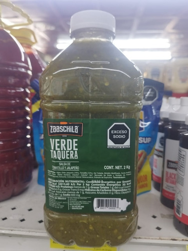 Pack 2 Salsa Verde Taquera 2kg C/u Zaaschila