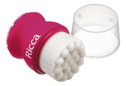 Escova Facial 2 Em 1 Belliz Ricca Limpeza Dose Dulpa Cod3428 Cor Rosa