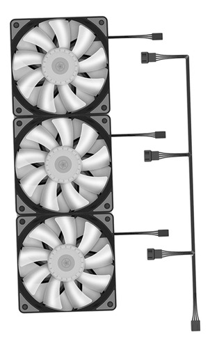 3 Ventiladores De Refrigeración Universales Con Carcasa De 1