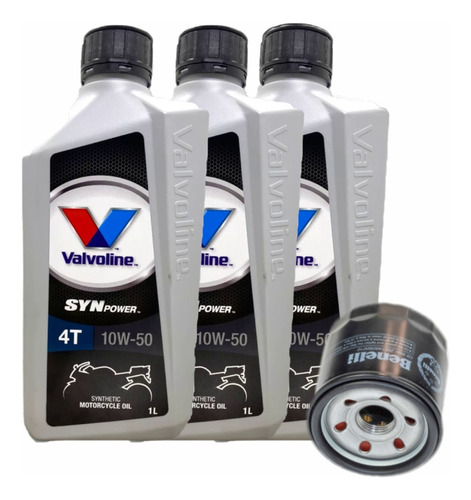 Kit Service Filtro Benelli Tnt 300 600 Trk 502 + Valvoline