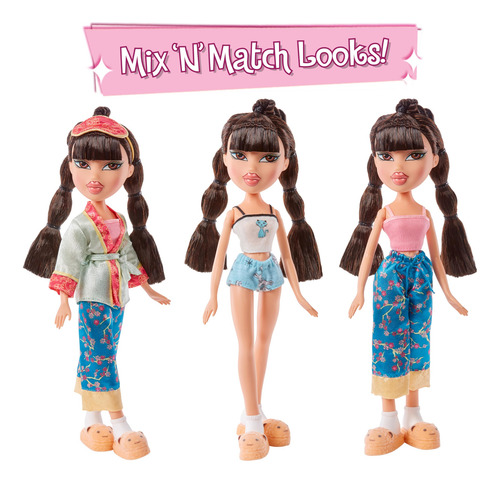 Boneca Moderna Bratz Slumber Party Jade Com 2 Pijamas E Pelú