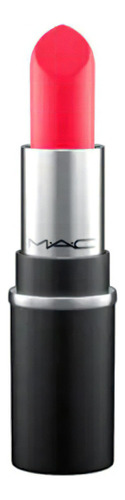 Labial Mini Mac Lipstick 01 Color Relentlessly Red