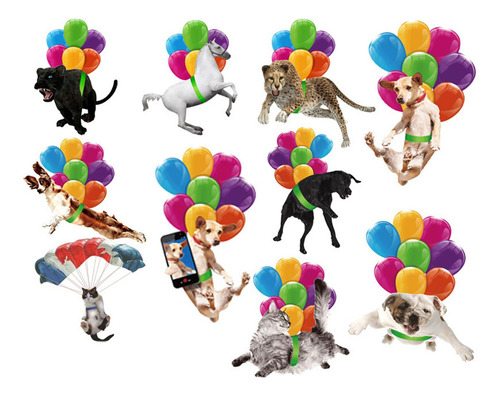 2 Adornos Colgantes Para Coche Con Globos Coloridos Colgante