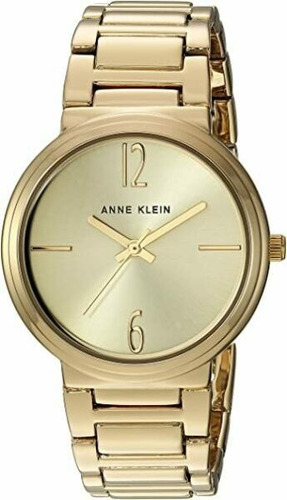 Reloj Mujer Anne Klein Alloy Oro En Round Analog Ak-3136mpgb