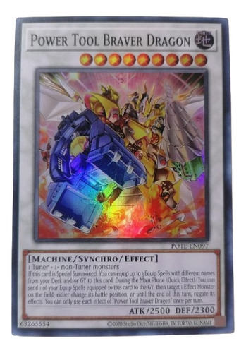 Yugioh! Power Tool Braver Dragon Pote-en097