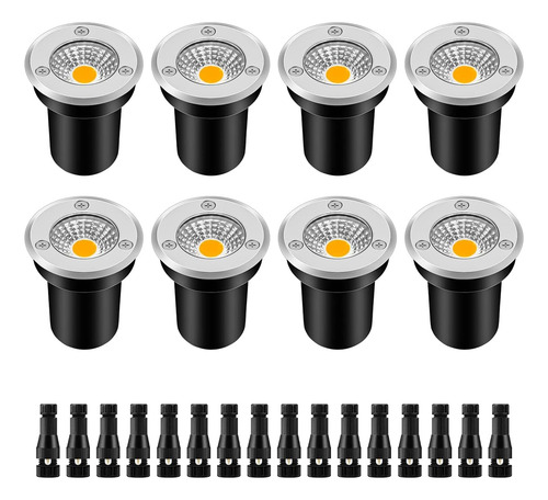 Luces Led De Paisaje 12-24v Impermeables Ip67 (8 U., Blanco