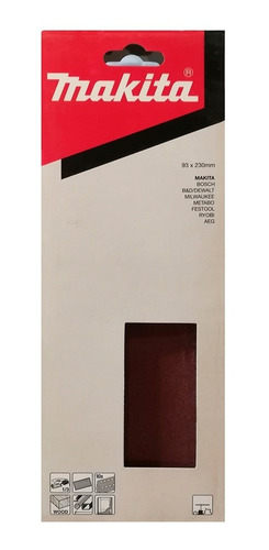Caja De 10 Lijas Makita Lisas 93 X 230 Mm P Lijadora Orbital